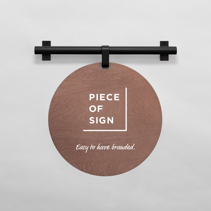 HANGING ウォールサイン 壁掛け - ROUND - PIECE OF SIGN