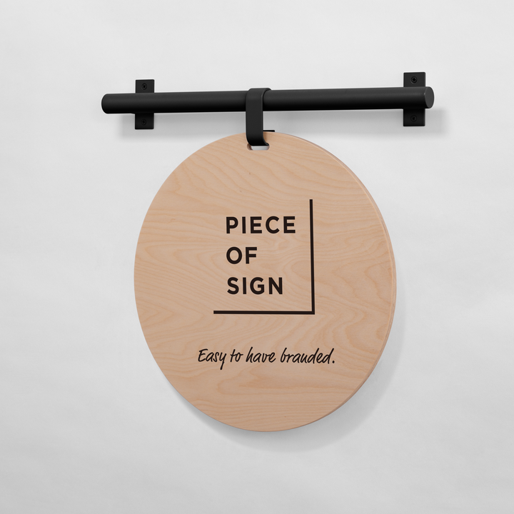 HANGING ウォールサイン 壁掛け - ROUND - PIECE OF SIGN