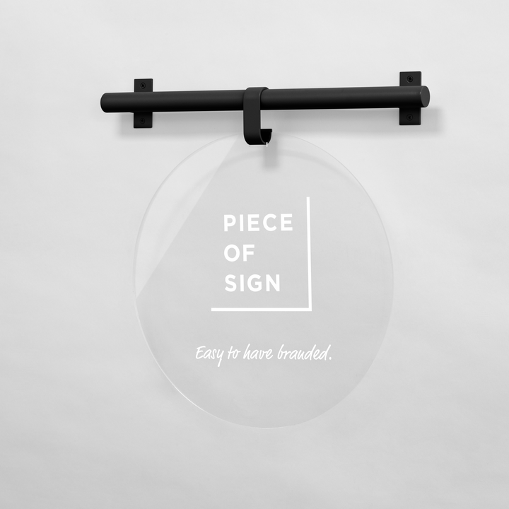 HANGING ウォールサイン 壁掛け - ROUND - PIECE OF SIGN