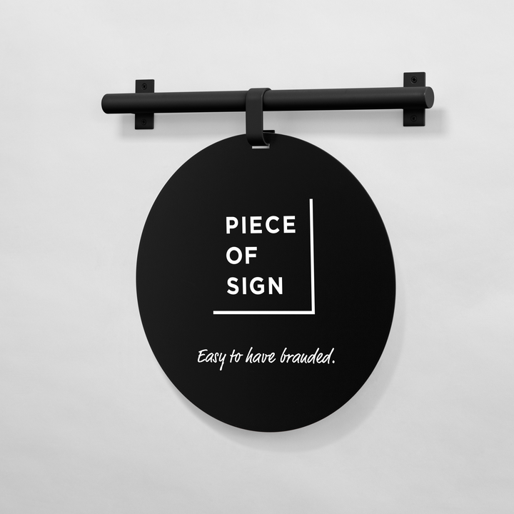 HANGING ウォールサイン 壁掛け - ROUND - PIECE OF SIGN