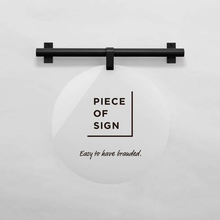 HANGING ウォールサイン 壁掛け - ROUND - PIECE OF SIGN