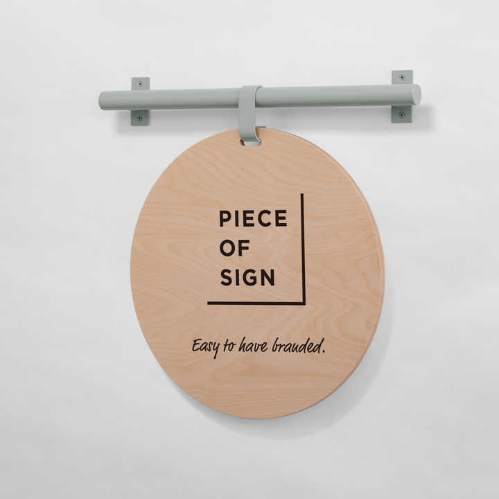 HANGING ウォールサイン 壁掛け - ROUND - PIECE OF SIGN