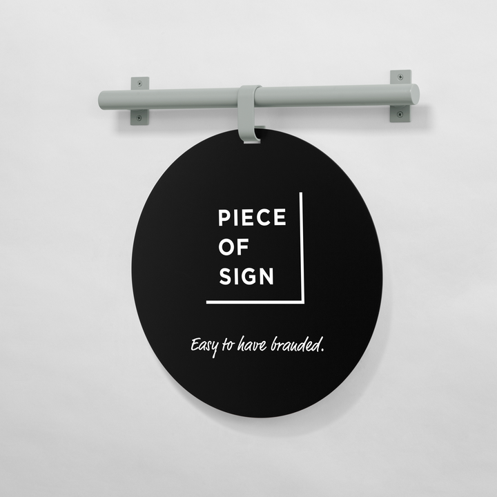 HANGING ウォールサイン 壁掛け - ROUND - PIECE OF SIGN