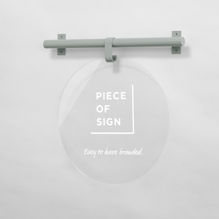 HANGING ウォールサイン 壁掛け - ROUND - PIECE OF SIGN