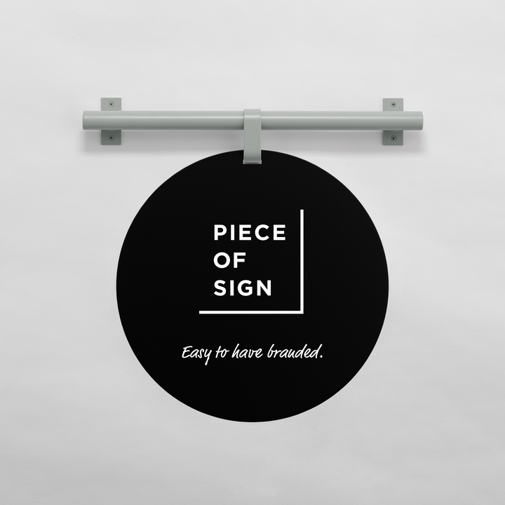 HANGING ウォールサイン 壁掛け - ROUND - PIECE OF SIGN