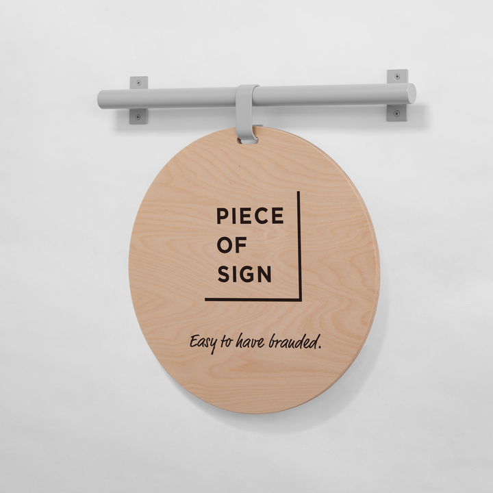 HANGING ウォールサイン 壁掛け - ROUND - PIECE OF SIGN