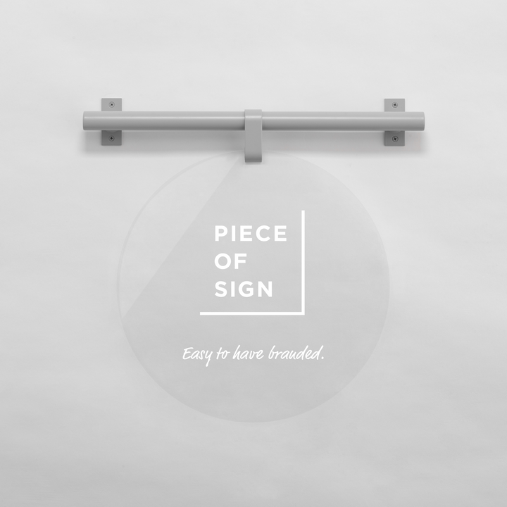 HANGING ウォールサイン 壁掛け - ROUND - PIECE OF SIGN