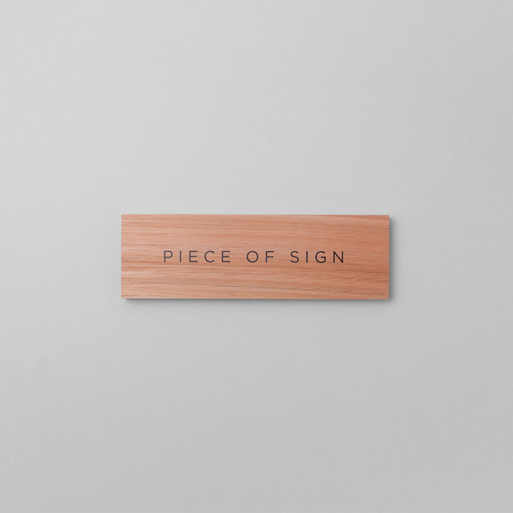 おしゃれな無垢木表札 - PIECE OF SIGN 