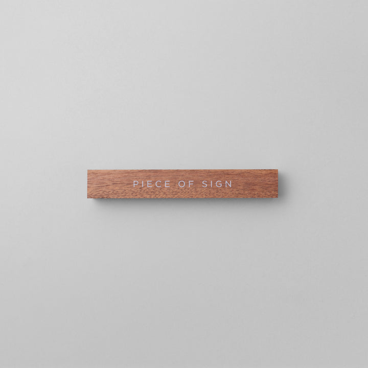 おしゃれな無垢木表札 - PIECE OF SIGN 