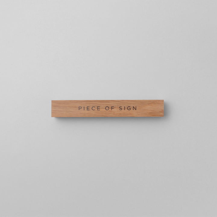 おしゃれな無垢木表札 - PIECE OF SIGN 