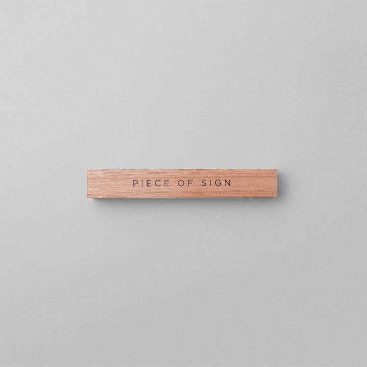 おしゃれな無垢木表札 - PIECE OF SIGN 