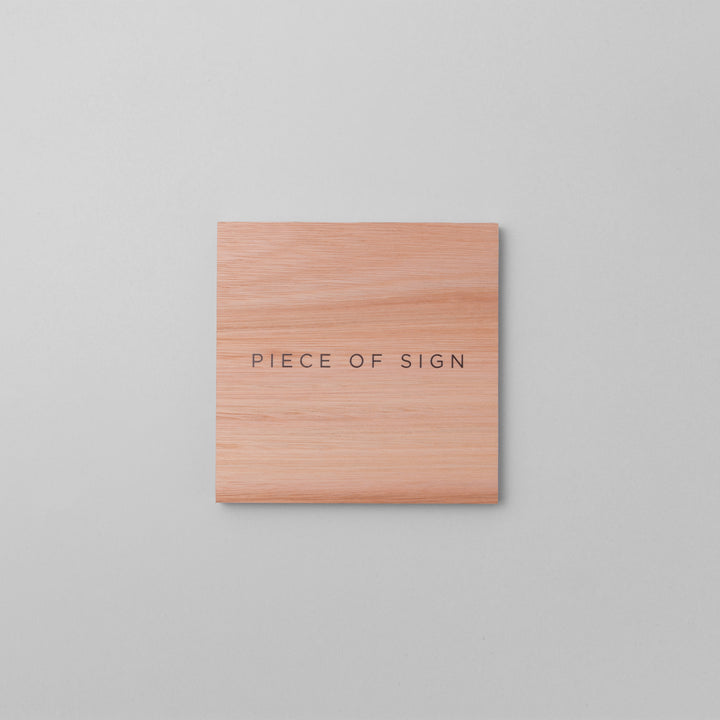 おしゃれな無垢木表札 - PIECE OF SIGN 