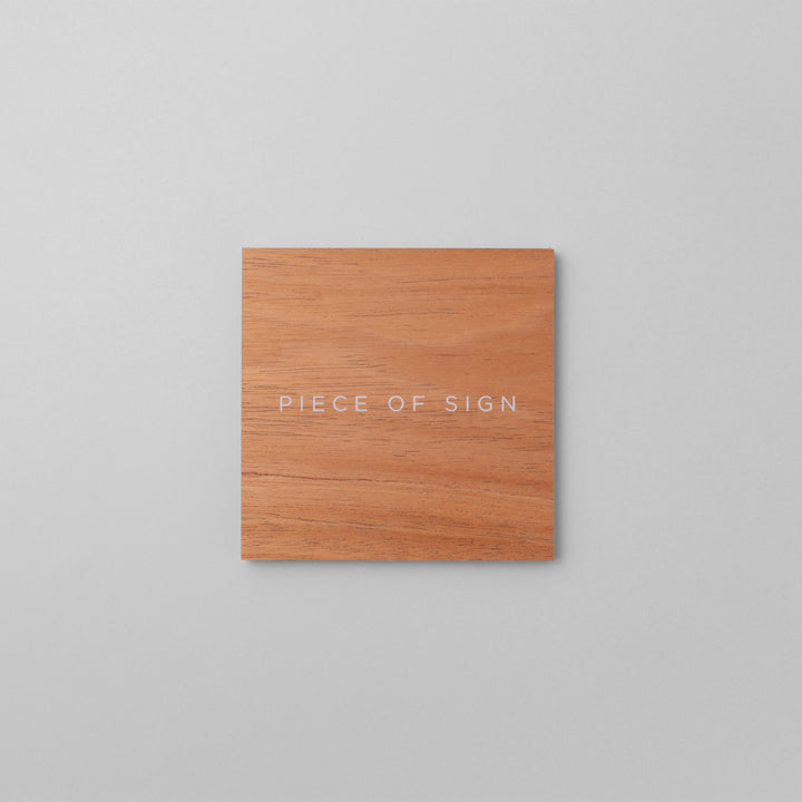 おしゃれな無垢木表札 - PIECE OF SIGN 