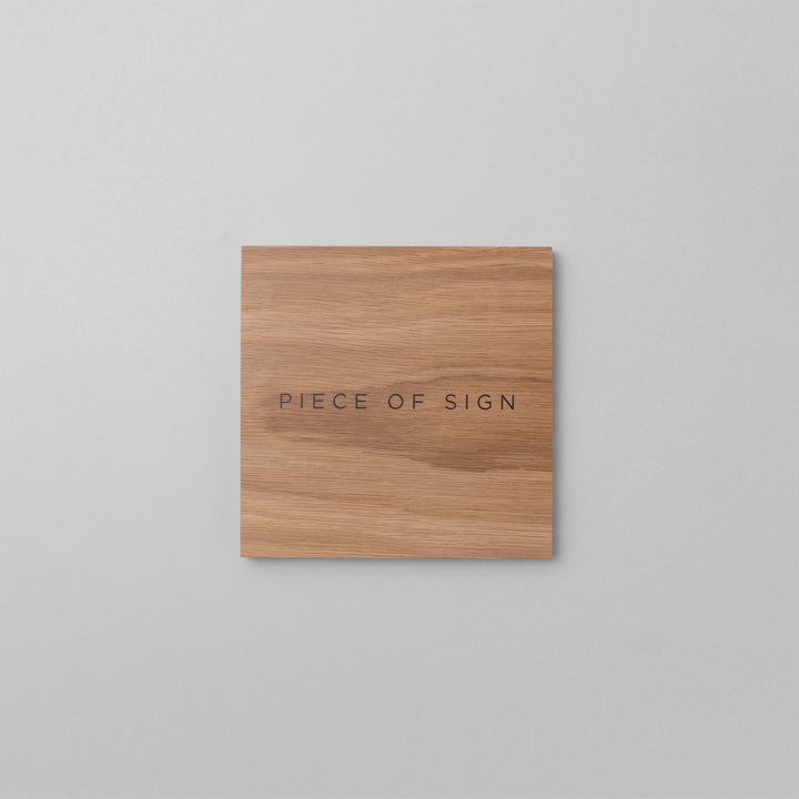 おしゃれな無垢木表札 - PIECE OF SIGN 