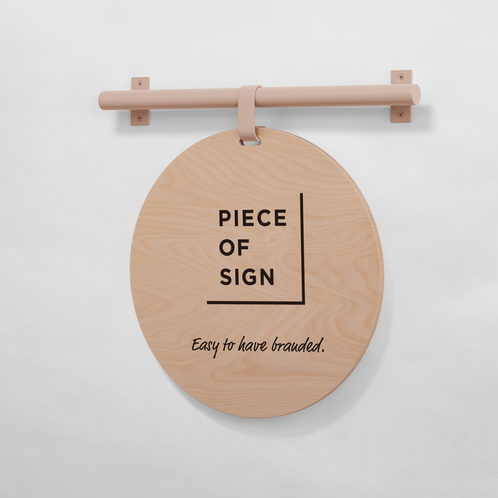 HANGING ウォールサイン 壁掛け - ROUND - PIECE OF SIGN