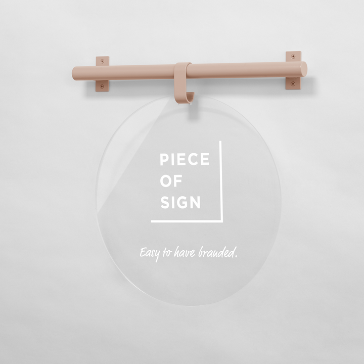 HANGING ウォールサイン 壁掛け - ROUND - PIECE OF SIGN