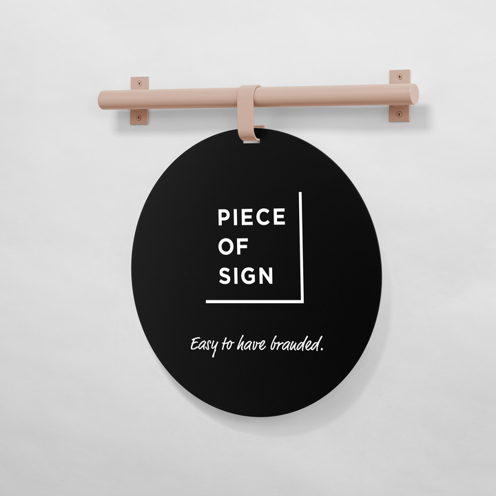 HANGING ウォールサイン 壁掛け - ROUND - PIECE OF SIGN