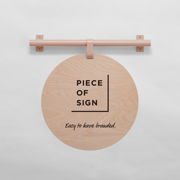 HANGING ウォールサイン 壁掛け - ROUND - PIECE OF SIGN