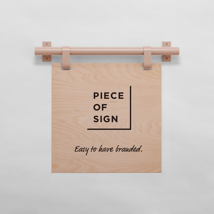 HANGING ウォールサイン 壁掛け - SQUARE - PIECE OF SIGN