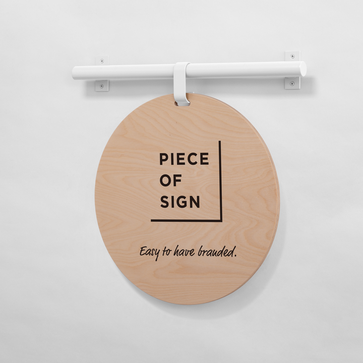 HANGING ウォールサイン 壁掛け - ROUND - PIECE OF SIGN