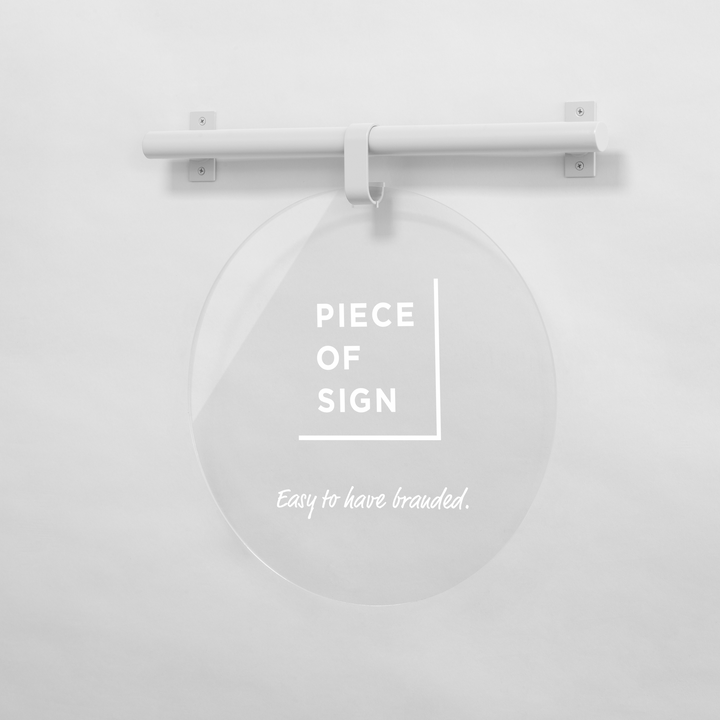 HANGING ウォールサイン 壁掛け - ROUND - PIECE OF SIGN