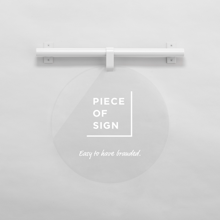 HANGING ウォールサイン 壁掛け - ROUND - PIECE OF SIGN