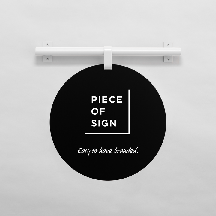 HANGING ウォールサイン 壁掛け - ROUND - PIECE OF SIGN