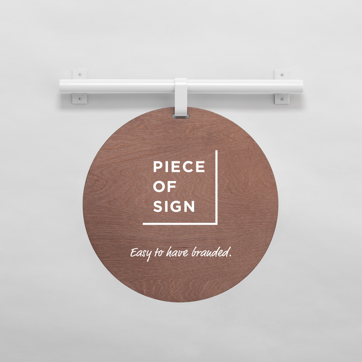 HANGING ウォールサイン 壁掛け - ROUND - PIECE OF SIGN