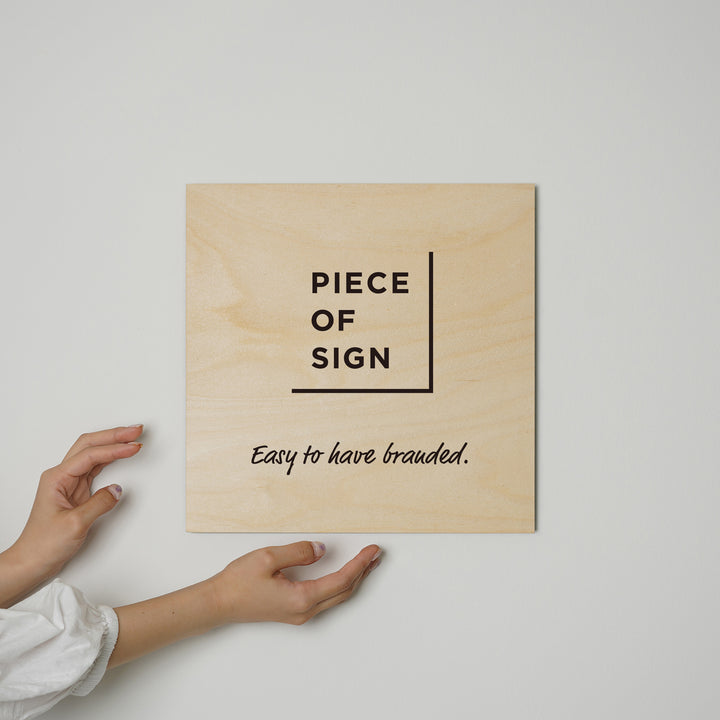 FLAT PLATE ウォールサイン - PIECE OF SIGN