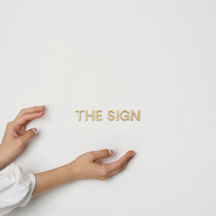 LETTER SIGN 切文字表札セット - PIECE OF SIGN