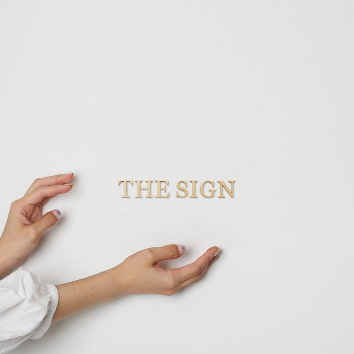 LETTER SIGN 切文字表札セット - PIECE OF SIGN